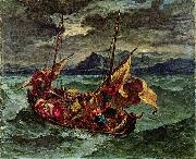 Eugene Delacroix, Christus auf dem See Genezareth